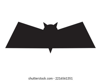 Vector illustration silhouette of bat.