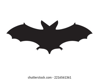 Vector illustration silhouette of bat.