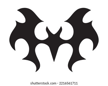 Vector illustration silhouette of bat.