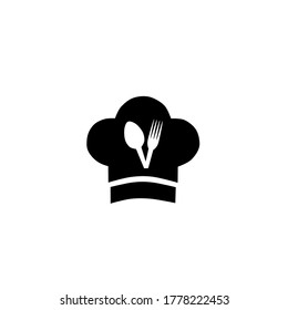 Vector illustration of silhouette chef icon