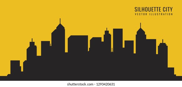 Vector Illustration : Silhouette of the city