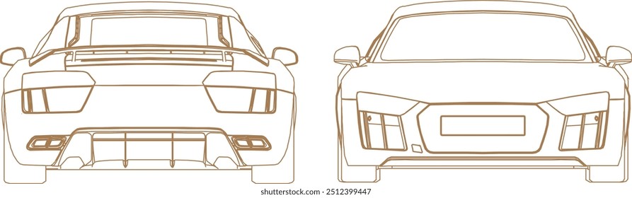 Vector illustration silhouette design of luxury sport sedan car transportation vehicle for family metropolis