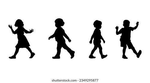 vector illustration. Silhouette of a growth man. Growing up. life scale.