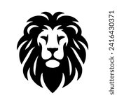 Vector Illustration of a Silhouette of a Lion