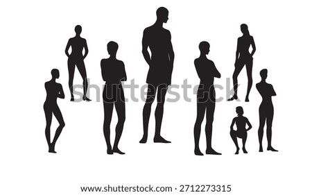 vector illustration of a silhouette of a man