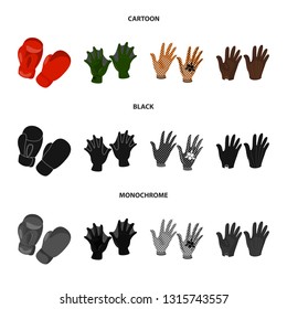 Vector illustration of silhouette and safety icon. Set of silhouette and comfort stock vector illustration.
