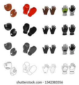 Vector illustration of silhouette and safety icon. Set of silhouette and comfort stock symbol for web.