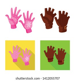 Vector illustration of silhouette and safety icon. Set of silhouette and comfort vector icon for stock.