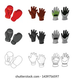 Vector illustration of silhouette and safety logo. Set of silhouette and comfort stock symbol for web.