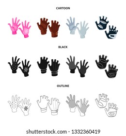 Vector illustration of silhouette and safety sign. Set of silhouette and comfort stock vector illustration.