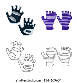 Vector illustration of silhouette and safety sign. Collection of silhouette and comfort stock symbol for web.