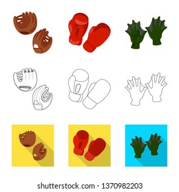 Vector illustration of silhouette and safety sign. Collection of silhouette and comfort stock vector illustration.
