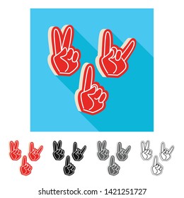 Vector illustration of silhouette and safety sign. Set of silhouette and comfort stock vector illustration.