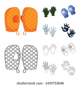 Vector illustration of silhouette and safety sign. Set of silhouette and comfort vector icon for stock.