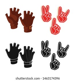 Vector illustration of silhouette and safety sign. Set of silhouette and comfort stock vector illustration.