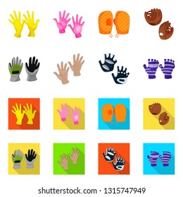 Vector illustration of silhouette and safety symbol. Collection of silhouette and comfort vector icon for stock.