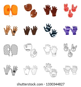 Vector illustration of silhouette and safety symbol. Collection of silhouette and comfort stock vector illustration.
