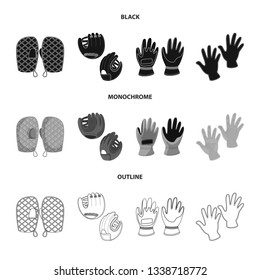 Vector illustration of silhouette and safety symbol. Collection of silhouette and comfort stock vector illustration.