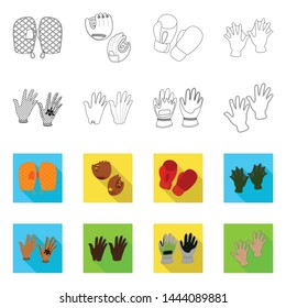 Vector illustration of silhouette and safety symbol. Collection of silhouette and comfort vector icon for stock.