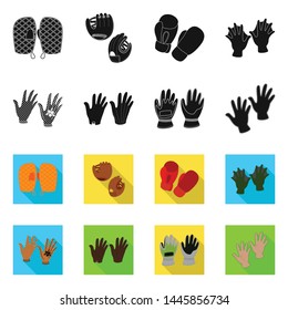 Vector illustration of silhouette and safety symbol. Set of silhouette and comfort vector icon for stock.