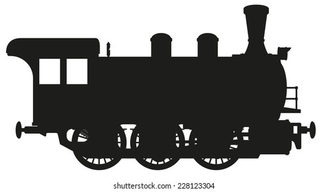 vector illustration silhouette steam