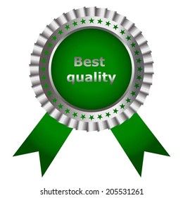 Vector illustration of Silver award