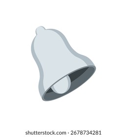 Ilustração vetorial do ícone Silver Bell. Notificação, Alerta, Símbolo de Lembrete.
