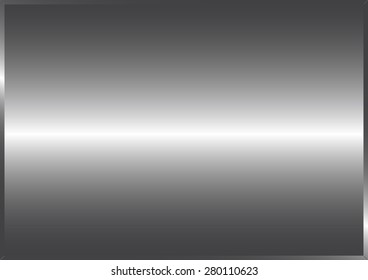 Vector illustration of silver metal stainless plate