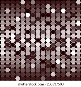 Vector illustration of Silver mirrored background. Mosaic. Stained glass.