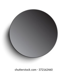 Vector illustration of silver paper circle notes. Empty label round sticker, tag. Blank templates of a price tags. Mockup for your business presentation. Abstract background, banner, card.