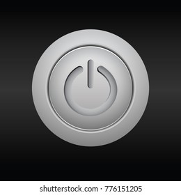 Black Power Button Onoff Switch Vector Stock Vector (Royalty Free ...