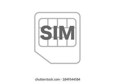 Vector illustration of SIM card.