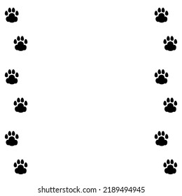 Vector illustration of simple animal footprints.