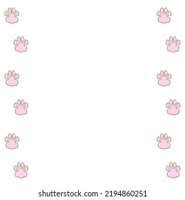 Vector illustration of simple animal footprints.