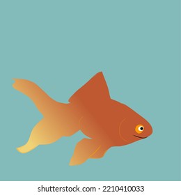 Vector illustration. simple animated cartoon koi fish logo. abstract logo concept 