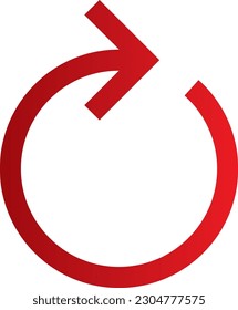 Vector illustration of a simple arrow