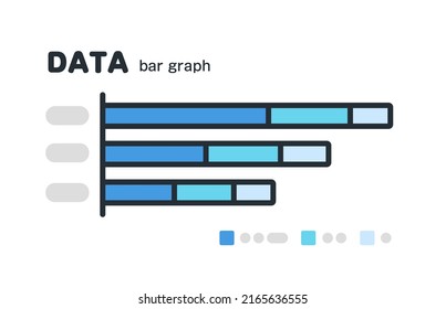 Vector illustration of a simple bar graph.