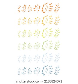 Vector illustration of simple and beautiful plants.