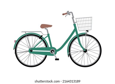 Ilustración vectorial de una bicicleta simple
