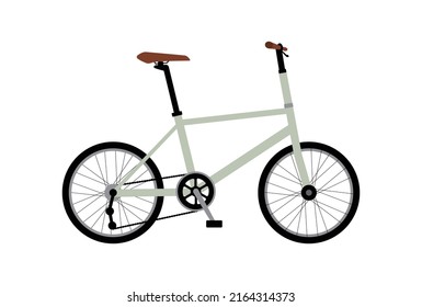 Vector illustration of a simple bicycle (small diameter bicycle, mini velo)