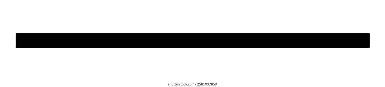 Vector illustration of a simple black line