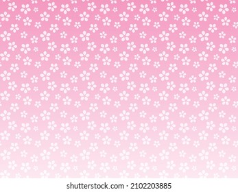 Ilustración vectorial del fondo simple del patrón de flor de cerezo (rosa)