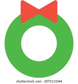 Icono de la corona vectorial de Navidad simple