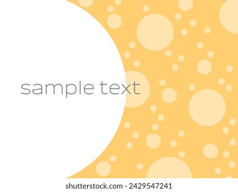 Vector illustration of Simple circle background (yellow)