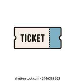 Vector illustration of simple coupon ticket icon