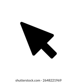Vector illustration of a simple cursor arrow. 
icon.