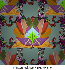 Vector illustration. Simple cute pattern in small-scale flowers. Floral seamless background for textile or book covers, manufacturing, wallpapers, print, gift wrap and scrapbooking.