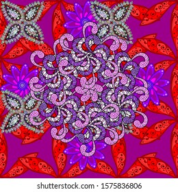Vector illustration. Simple cute pattern in small-scale flowers. Floral seamless background for textile or book covers, manufacturing, wallpapers, print, gift wrap and scrapbooking.