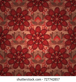 Vector illustration. Simple cute pattern in small-scale flowers. Floral seamless background for textile or book covers, manufacturing, wallpapers, print, gift wrap and scrapbooking.