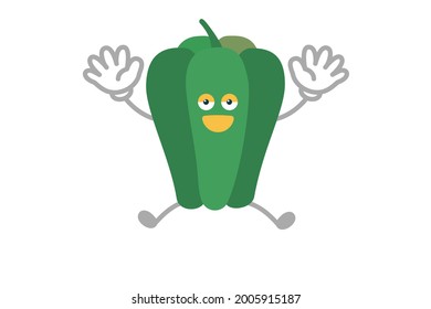 Vector illustration of simple and cute peppers character